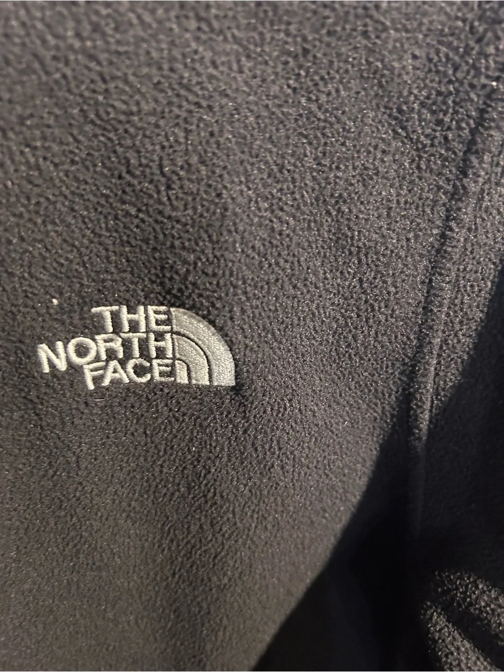 The North Face Black Fleece Jacket with Embroidered Logo